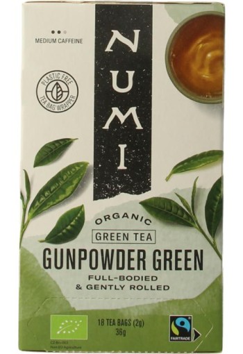 Numi Green tea gunpowder bio (18 Zakjes)