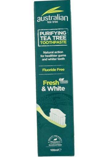 Optima Australian tea tree tandpasta fresh & white (100 Milliliter)