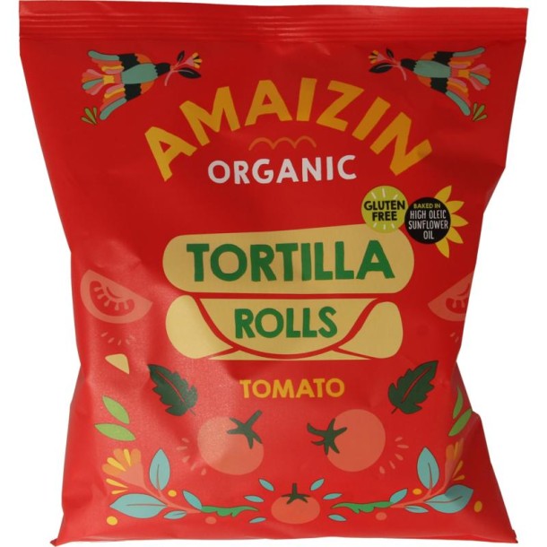 Amaizin Corn rolls tomaat bio (100 Gram)