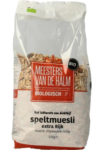 De Halm Muesli spelt extra rijk bio (575 Gram)