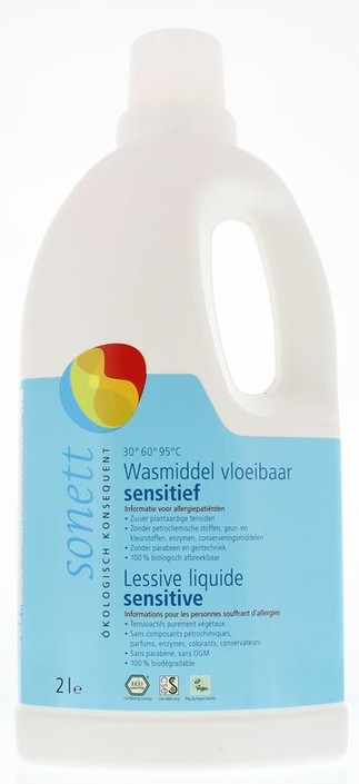 Sonett Wasmiddel vloeibaar sensitief (2 Liter)