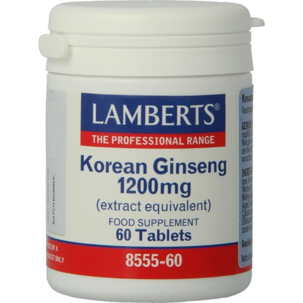 Lamberts Ginseng Koreaans 1200mg (60 Tabletten)