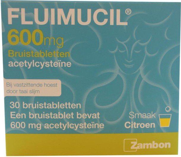 Fluimucil 600mg (30 Bruistabletten)