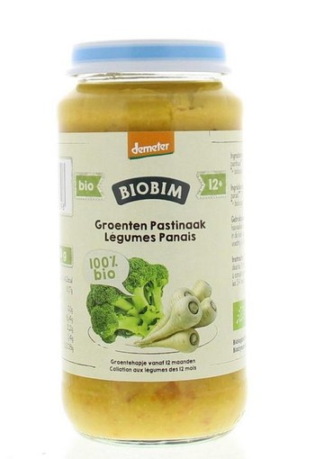 Biobim Groenten pastinaak 10 maanden demeter bio (250 Gram)