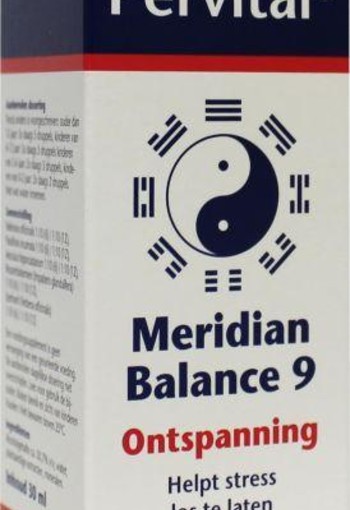 Pervital Meridian balance 9 ontspanning (30 Milliliter)