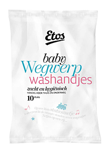 Etos Ba­by weg­werp­was­hand­jes 10 stuks