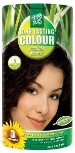 Henna Plus Long lasting colour 4 medium brown (100 Milliliter)