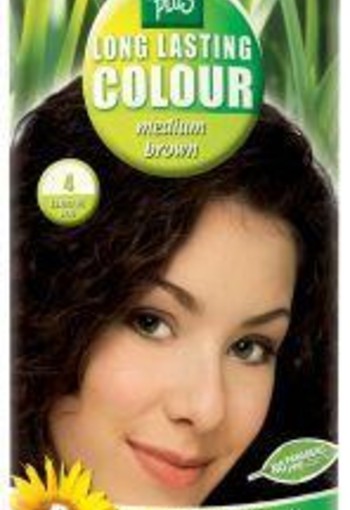 Henna Plus Long lasting colour 4 medium brown (100 Milliliter)