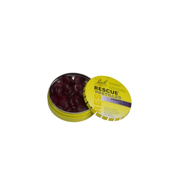 Bach Rescue Rescue pastilles zwarte bes (50 Gram)