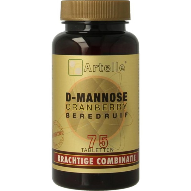 Artelle D-Mannose cranberry berendruif (75 Tabletten)