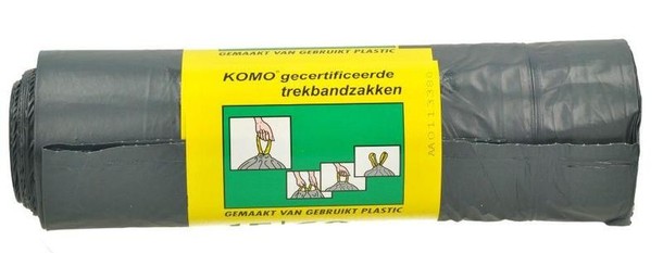 Komo Huisvuilzakken trekband (15 Stuks)