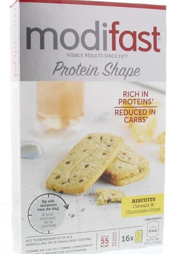 Modifast Protein shape koekjes graan/chocolade (200 Gram)