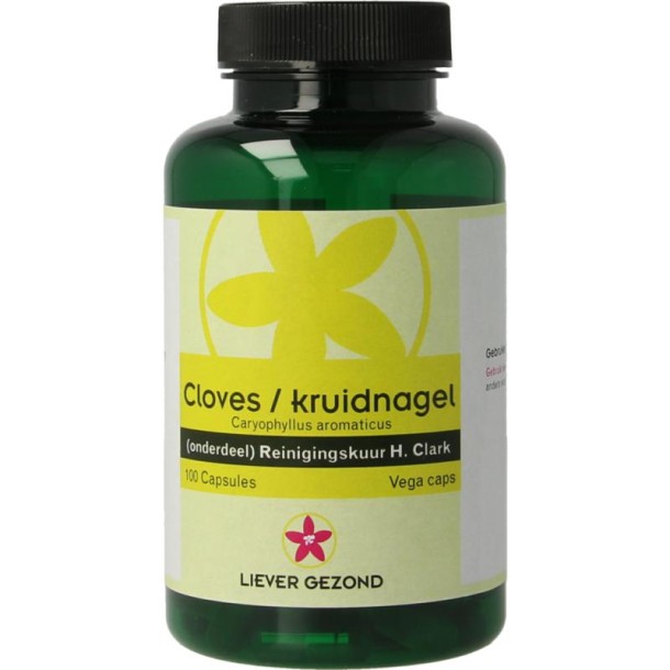 Liever Gezond Cloves/kruidnagel (100 Vegetarische capsules)