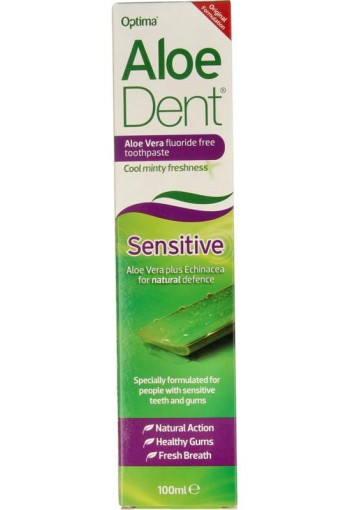 Optima Aloe dent aloe vera tandpasta sensitive (100 Milliliter)