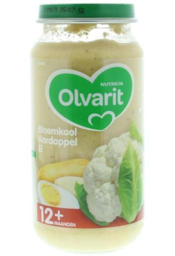 Olvarit Bloemkool Aardappel Ei 12m04 250g