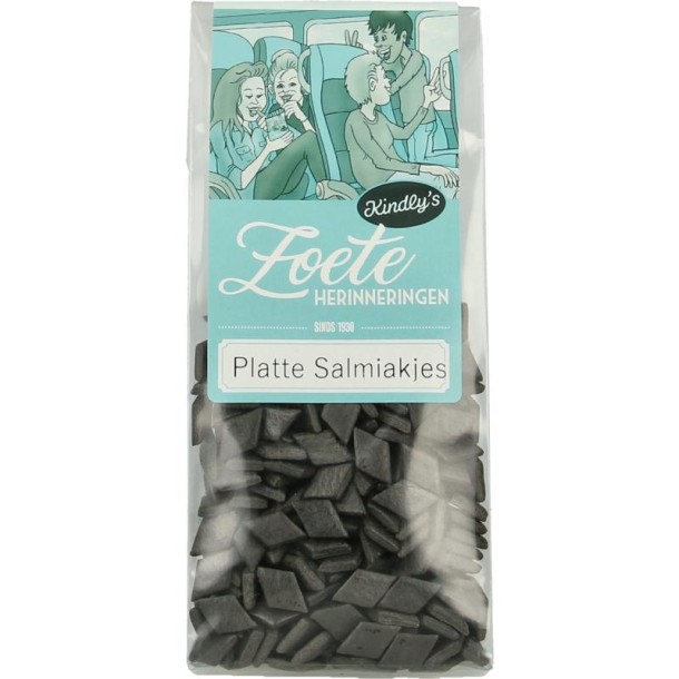 Kindly's Platte salmiak zoete herinneringen (130 Gram)