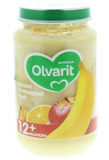 Olvarit Banaan Sinaas Koek 12m50 200g