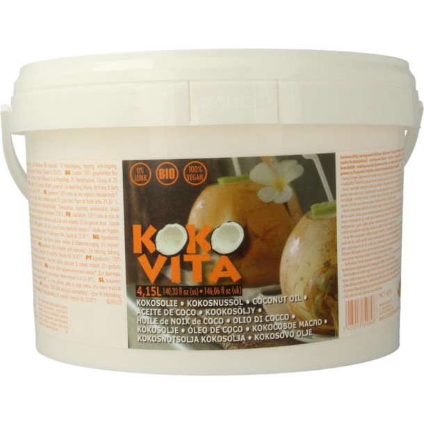 Kokovita Kokosolie geurloos bio (4150 Milliliter)