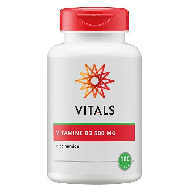 Vitals Vitamine B3 niacinamide 500mg (100 Capsules)