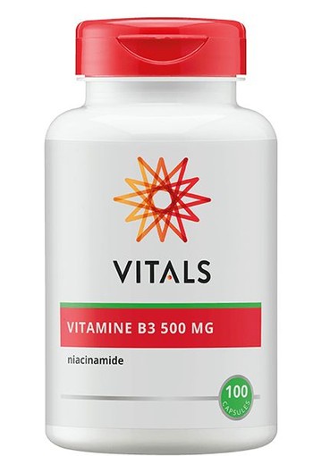 Vitals Vitamine B3 niacinamide 500mg (100 Capsules)