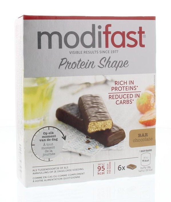 Modifast Protein shape reep chocolade (162 Gram)