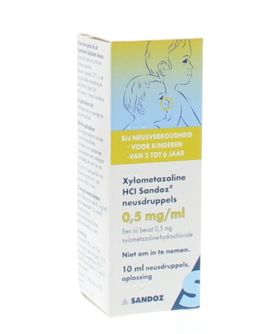 Sandoz Xylometazoline 0,5 mg/ml druppels (10 Milliliter)