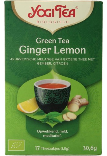 Yogi Tea Green tea ginger lemon bio (17 Zakjes)