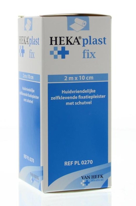 Hekaplast Fix pleister 2m x 10cm met schutvel (1 Rol)