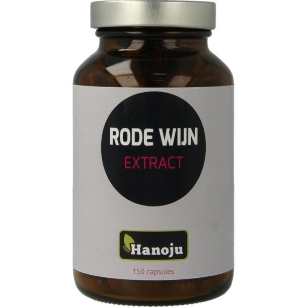 Hanoju Rode wijn extract 250mg (150 Vegetarische capsules)