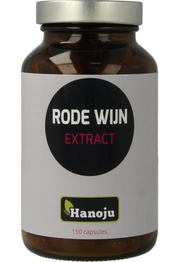 Hanoju Rode wijn extract 250mg (150 Vegetarische capsules)