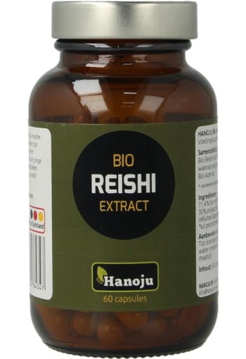 Hanoju Reishi extract bio (60 Vegetarische capsules)