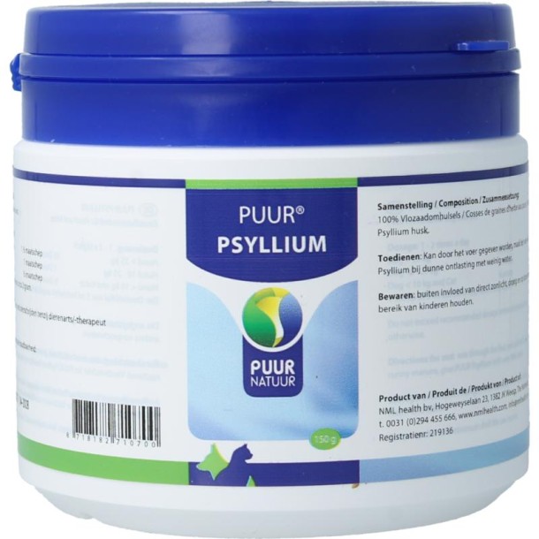 Puur Psyllium hond kat (150 Gram)