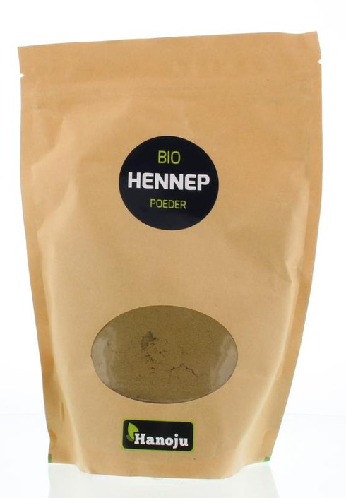 Hanoju Hennep poeder paper bag bio (500 Gram)