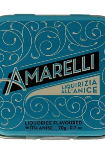 Amarelli Laurierdrop blikje anijs Chicchi (20 Gram)