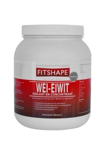 Fitshape Wei eiwit aardbei (1 Kilogram)