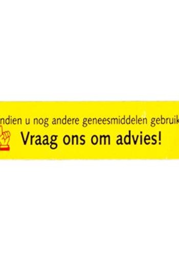 Spruyt Hillen Zelfzorgsignaal sticker geel -Indien..vraag advies (1000 Stuks)