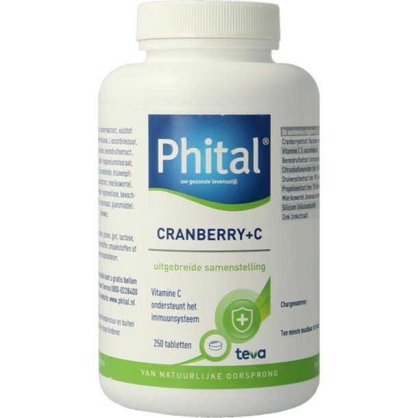 Phital Cranberry + C (250 Tabletten)