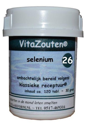 Vitazouten Selenium VitaZout nr. 26 (120 Tabletten)