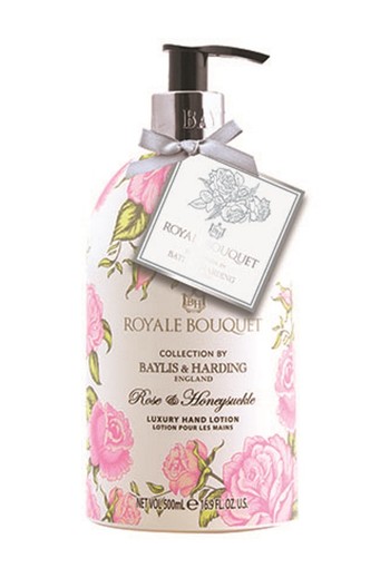Baylis & Harding Royale bouquet handlotion rose & honeysuckle (500 Milliliter)