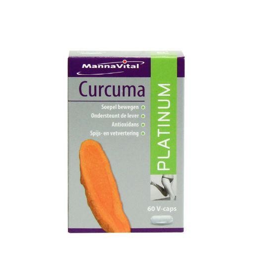 Mannavital Curcuma platinum (60 Vegetarische capsules)