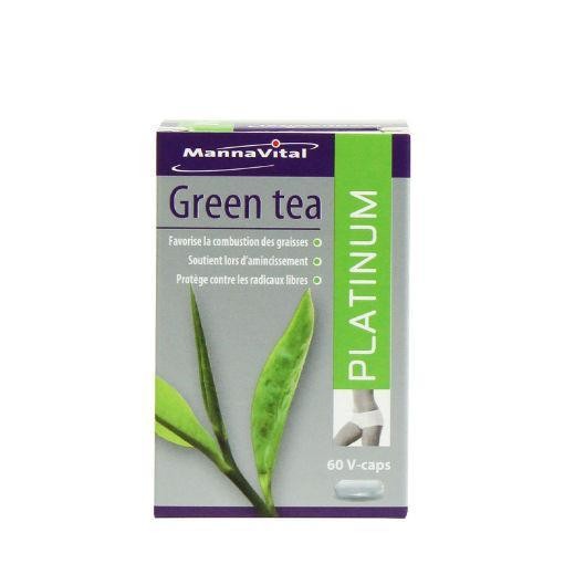 Mannavital Green tea platinum (60 Vegetarische capsules)