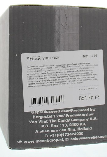 Meenk Voc Franse thijmdrop 5 x 1000 gram (5 Kilogram)