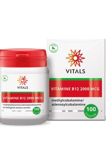 Vitals Vitamine B12 2000 mcg (100 Zuigtabletten)