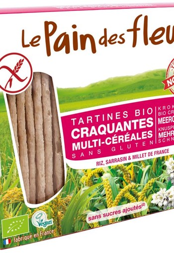Pain Des Fleurs Meergranen crackers bio (150 Gram)