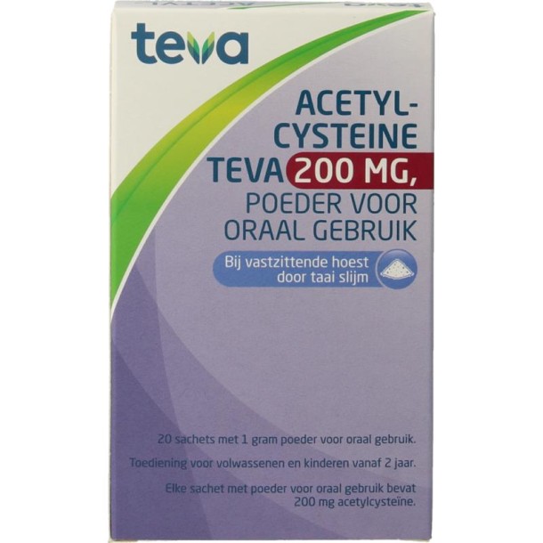 Teva Acetylcysteine 200mg (20 Sachets)