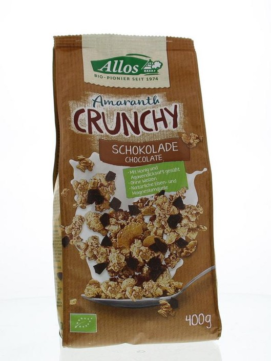 Allos Crunchy amarant chocolade bio (400 Gram)