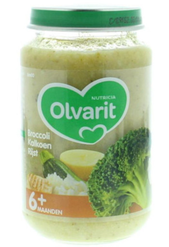 Olvarit Broccoli Kalkoen Rijst 6m00 200g