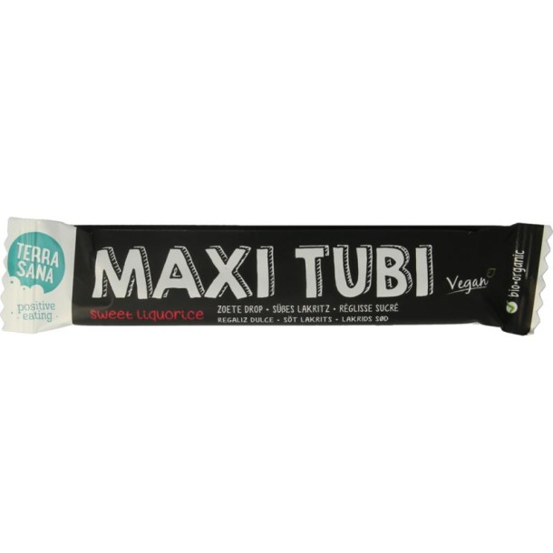 Terrasana Tubi maxi zoete drop bio (28 Gram)