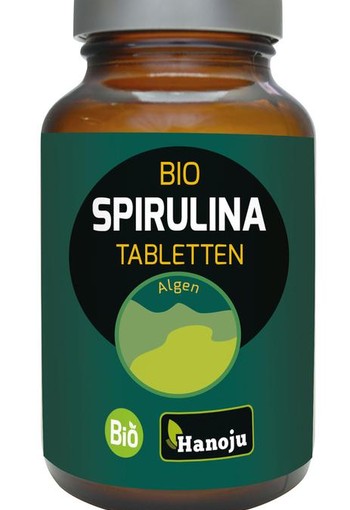 Hanoju Spirulina 400mg glas flacon bio (800 Tabletten)