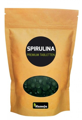 Hanoju Spirulina 400mg premium zak (1250 Stuks)